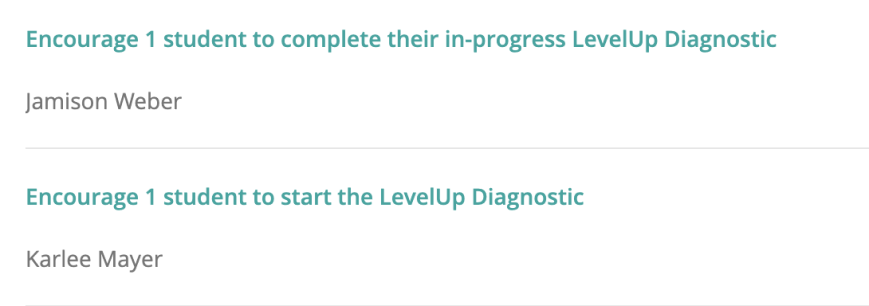 IXL - How can I use the LevelUp Diagnostic Overview report?