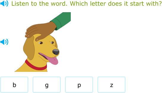 IXL - Which letter does the word start with? (Kindergarten English ...