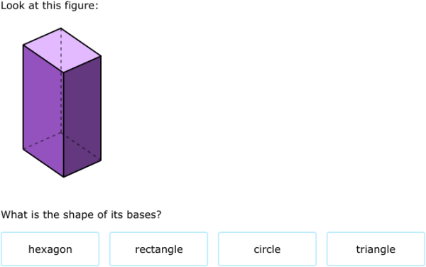 IXL - Bases of three-dimensional figures (Grade 7 maths practice)