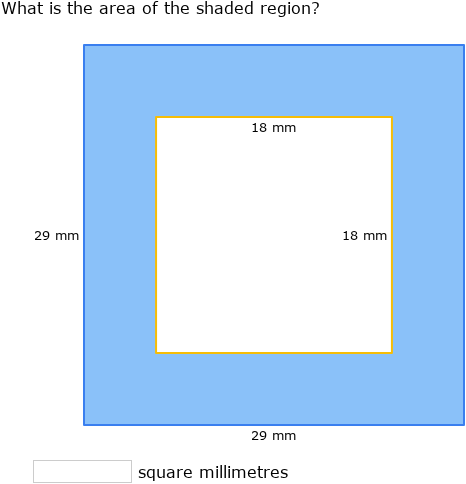 IXL - Area between two rectangles (Grade 5 maths practice)