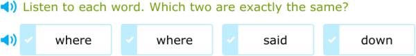 IXL - Choose the two sight words that are the same (Preschool English ...