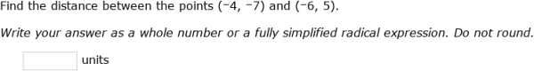 IXL - Distance between two points (Grade 9 maths practice)