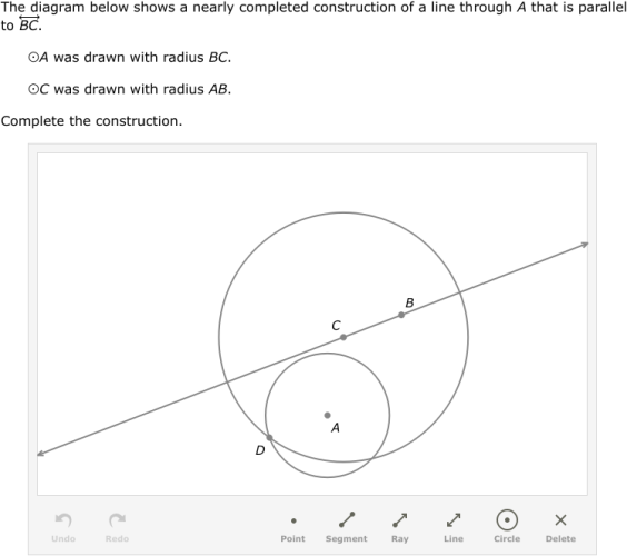 IXL - Construct parallel lines (Grade 9 maths practice)