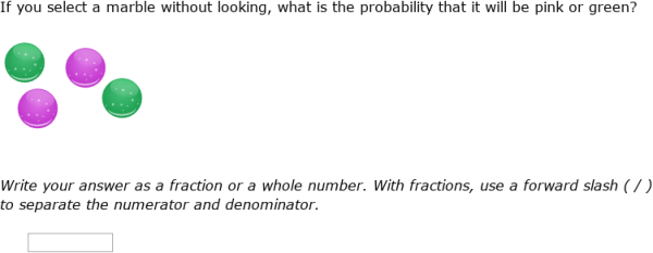 IXL - Find the probability (Grade 4 maths practice)