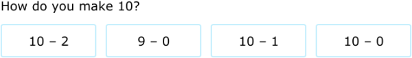 IXL - Make a number using subtraction - numbers up to 10 (Grade 1 maths ...