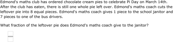 IXL - Fractions of a whole: word problems (Grade 4 maths practice)