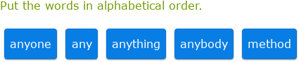 IXL - Alphabetical order (Grade 6 English practice)