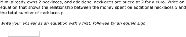 IXL - Write linear functions: word problems (Grade 8 maths practice)
