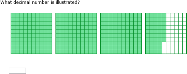 IXL - What decimal number is illustrated? (Grade 5 maths practice)