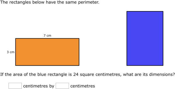IXL - Rectangles: relationship between perimeter and area (Grade 6 ...