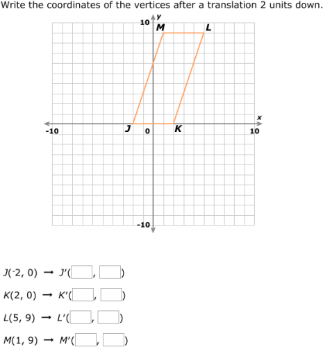 IXL - Translations: find the coordinates (Grade 7 maths practice)