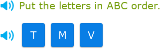 IXL - Put the letters in ABC order (Kindergarten English practice)