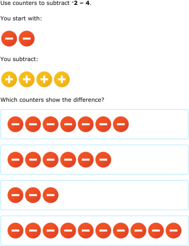 IXL - Add and subtract integers using counters (Grade 8 maths practice)