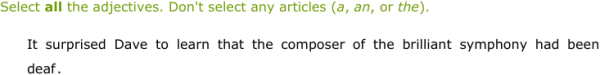 IXL - Identify adjectives (Grade 5 English practice)