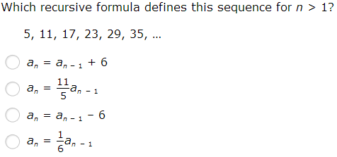 IXL - Find a recursive formula (Grade 12 maths practice)