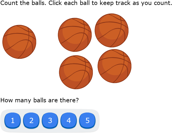IXL - Learn to count to 5 (Kindergarten maths practice)
